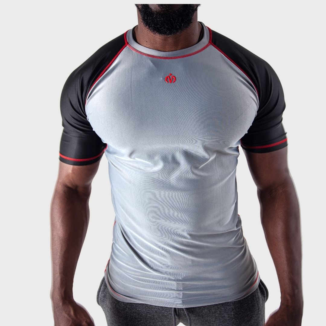 compression top grey/black