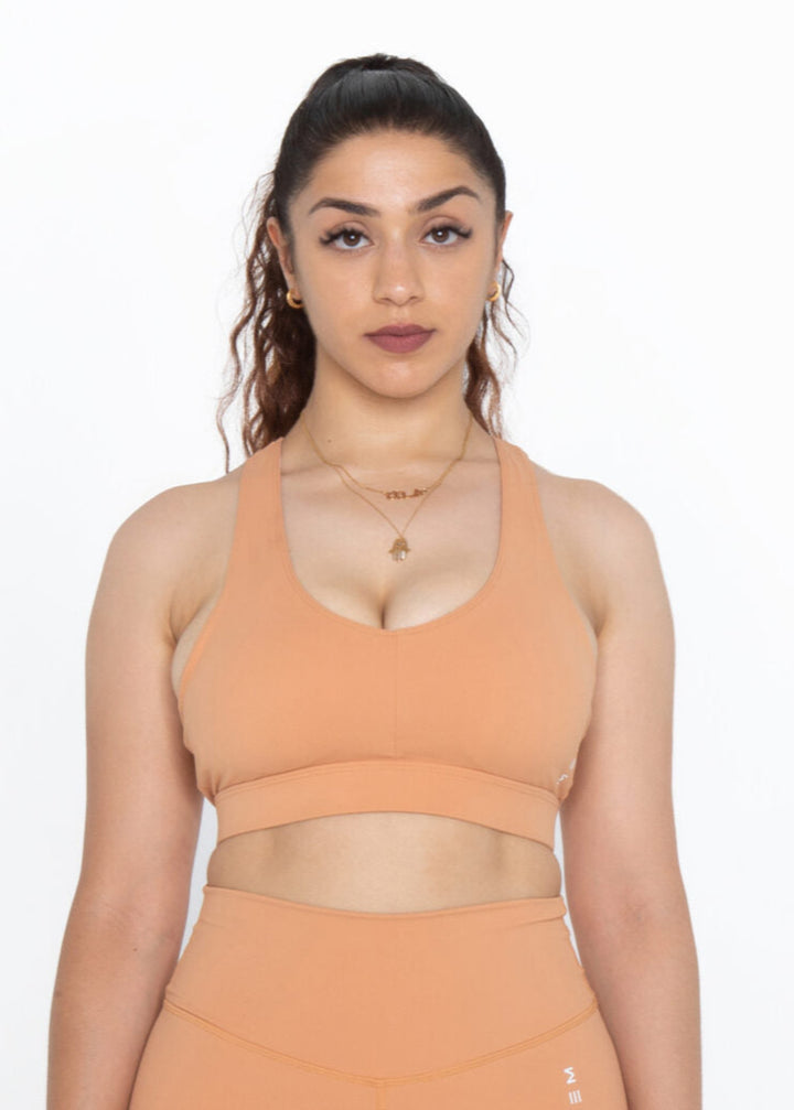 MEMFitness Training Sports Bra Peach