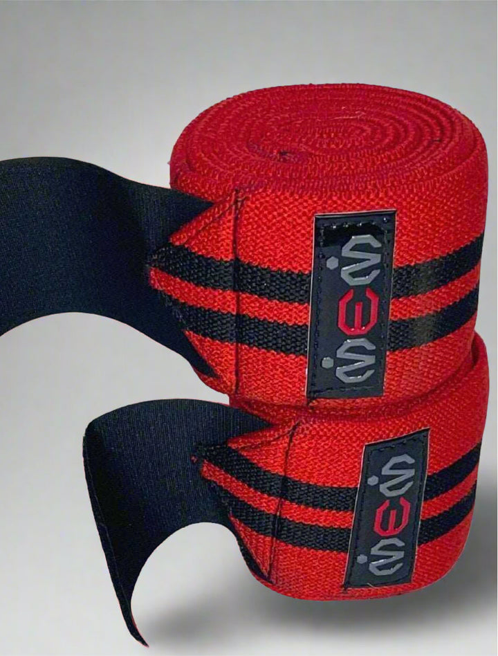 MEM Xtreme Protech Knee Wraps Red