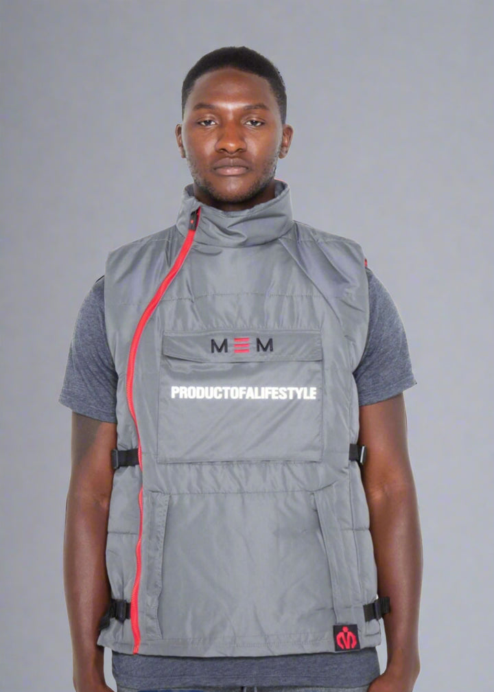 MEMFitness Armour Gilet Grey Waist Jacket