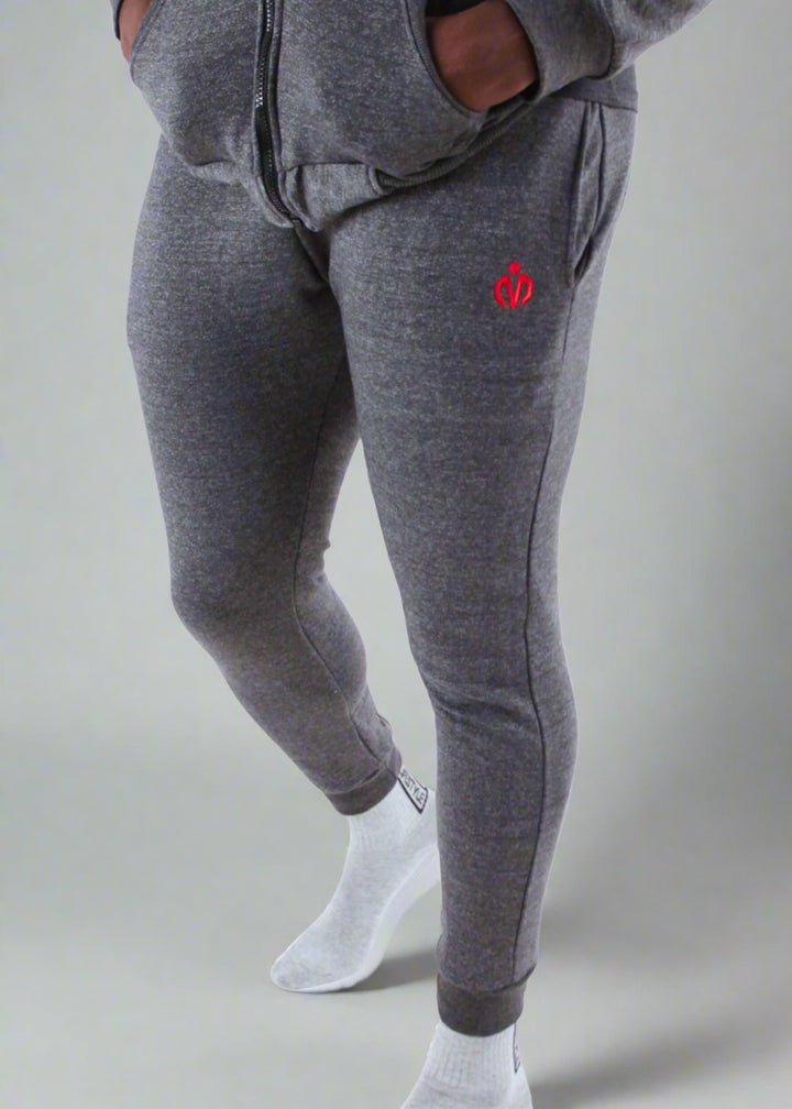 MEMFitness Classic Air Walk French Terry Joggers Charcoal Grey